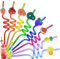 YOUYIKE 8 pcs Pailles Enfants Reutilisables, Fruits Straws Spirale, Pailles Réutilisables, Paille en Fruits pour les Enfants, pour Fête D'anniversaire D'enfant, Décoration Table Fête