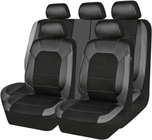 XYZASC-Autositzbezüge sind geeignet für Ford Focus Active/Focus ST-Line/Focus Vignale/Focus Titanium/Focus ST Hatchback 2018-2023 Autoschutzhüllen/Zubehör,grau