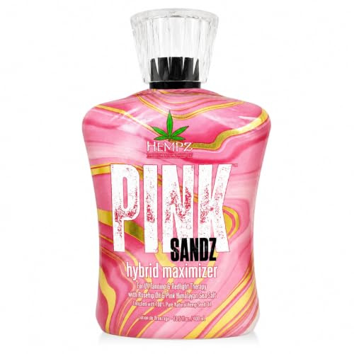 Hempz Pink Sandz Hybrid Maximizer for UV Tanning & Redlight Therapy 13.5oz
