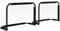HOMCOM Fußballtor 2er Set Klappbar Fussballtore mit Metallrahmen für Kinder und Erwachsene, Garten, 90 x 36 x 60 cm, Schwarz