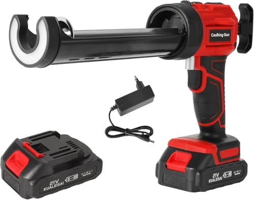 Pistolet à Silicone électrique pour Makita 18V, Pistolet à cartouche electrique 1500mAh, pistolet silicone avec LED,4 vitesses réglables, Pistolet Joints electrique 300ML pour Sceller,Étanchéifier