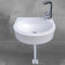 Petit lavabo mural en plastique pour caravane, camping-car, camping, 40 x 28 x 14 cm, blanc, robinet inclus