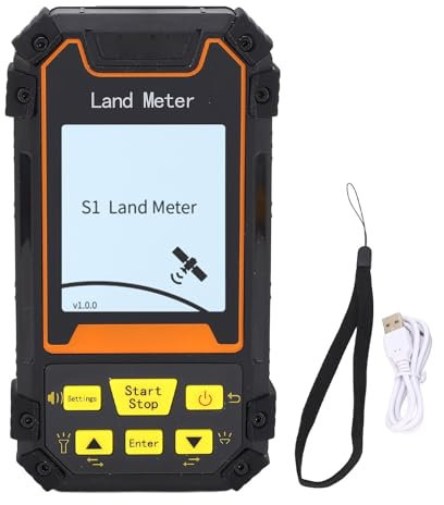 Compteur de Superficie Terrestre GPS Portable, Instrument de Mesure des Terres GPS, Compteur D'arpentage, Mini Unités GPS Portables, équipement D'arpentage GPS, Testeur de Terres