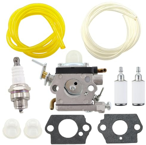 MCHNIC Vergaser mit Benzinfilter Benzinschlauch Satz für Husqvarna 122HD45 122HD60 Jonsered HT2223T HT2218 Heckenscheren Ersetzt 523012401