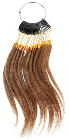 HAKIDZEL Échantillons de de Cheveux 30 Pièces pour Coiffeurs Test de Couleur Cheveux Humains Nuancier pour Salon de Beauté