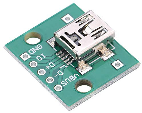 Cryfokt 10 Pcs Mini USB to 5P DIP Adapter Board for USB Power Supply - Great for Breadboard Design