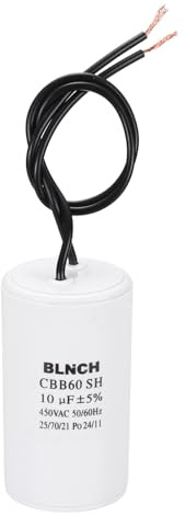 QUARKZMAN 10µF CBB60 Anlauf Kondensator 450V 50/60Hz Motorkondensator Weiß