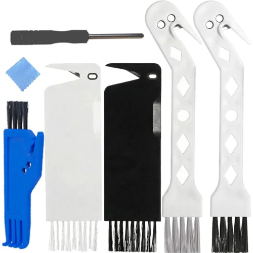 EATBALE Handheld Vacuum Cleaner Brush Universal Dust Brush Vacuum Roller Cleaning Tool Multifunctional Cleaning Brush for Sweeping Robot with 2 Long Cleaning Brushes 3 Short Cleaning Brushes