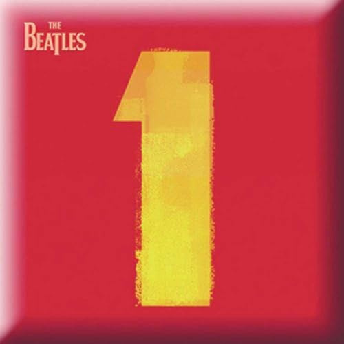 The Beatles Badge 1 One Album Cover Band Logo Official Red Metal Lapel Pin One Size