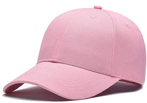 Yuson Girl Cappello Unisex del Cotone Berretto da Baseball delle Ragazze dei Ragazzi Snapback di Hip Hop Cappello Piatto, Cappello Uomo (Rosa)