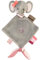 Nattou Mini-Schnuffeltuch Elefant Adèle, Adèle und Valentine, 30 x 20 x 5 cm, Grau/Rosa