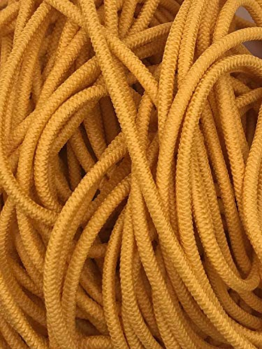 3m Gummikordel am Stück, Gummiband, freie Farbwahl, 22 Farben (Gelb)