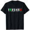 1N23456 Motorrad Gänge Schaltung Motorradfahrer Motiv T-Shirt