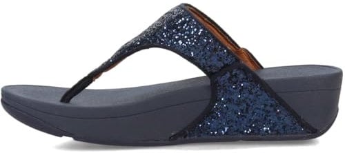 Fitflop Damen LULU Crystal Toe-Post Sandalen, Midnight Navy, 37 EU