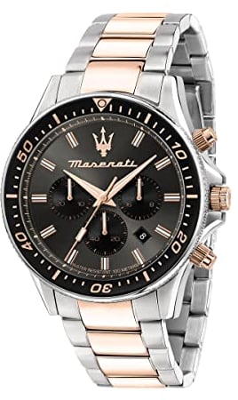 Maserati Herrenuhr, Sfida Kollektion, aus Edelstahl, Rosegold PVD, mit Edelstahl-Armband - R8873640002