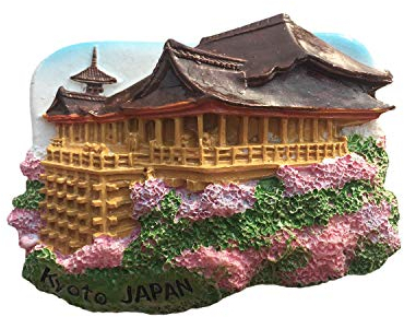 Japan 3D Kyoto Refrigerator Magnet Resin Travel Souvenirs,Handmade Home & Kitchen Decoration Kyoto Fridge Magnet Collection Gift