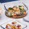2 PCS Clear Glass Ovenware Set, Oven Casserole Dishes 1040-1950ml, Non Stick Microwave Cooking Dish