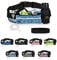 Lucky Humans Laufgürtel für Sport, Joggen & Laufen mit Handy-Tasche blau - Damen & Herren Bauchtasche mit Flaschen & Handy-Halterung - Trinkgürtel Running & Walking Belt - Jogging & Lang-Lauf Zubehör