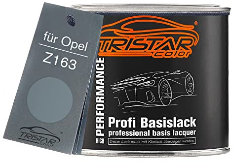 TRISTARcolor Autolack Dose spritzfertig für Opel Z163 Lichtsilber Metallic/Silver Light Metallic Basislack 0,5L