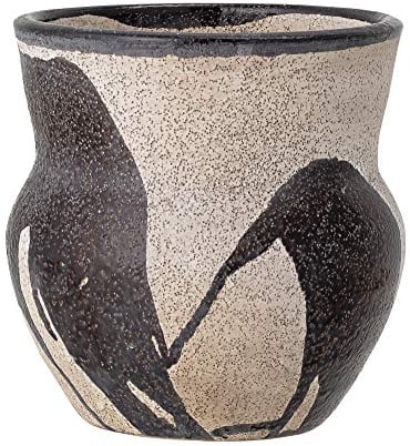 Bloomingville Pot de Fleurs Nala Noir Terre Cuite