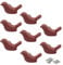 Zerniple Pink Ceramic Handle Pull Door knobs Cabinet Handles for Children's Room (8 Pieces)
