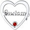 Custom4U Broche Coeur avec Prénom Gravé Pierre de Naissance Gravure Bijoux Pins Personnalisé