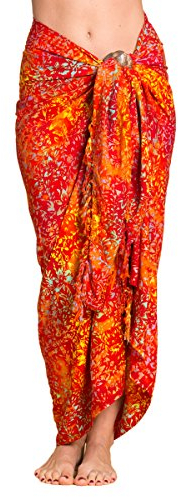 PANASIAM Sarong B001 Orange tones, L