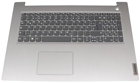 Lenovo IdeaPad 3-17IML05 (81WC) original Tastatur inkl. Topcase DE (deutsch) grau/Silber (Fingerprint)