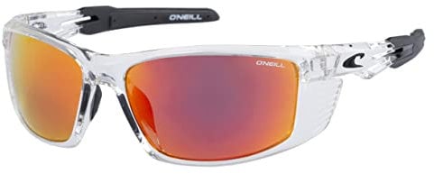 O'Neill ONS 9002 2.0 Men's Sunglasses 113P Crystal Black/Red-Orange lens
