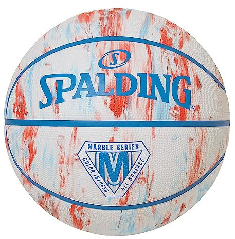 Spalding 84-934J Marble Ibis Rubber, No. 6 Ball, Basketball, Basketball