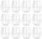Argon Tableware Reusable Plastic Glasses - 600ml - Pack of 12 - Stemless Wine Glasses - Clear Cocktail Champagne Tumbler Drinking Cups for Garden, Parties, Weddings, BBQ and Picnic