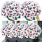 SOMYTING 10 Bündel Kunstblumen wie Echt Balkon Künstliche Blumen Außenbereich UV-beständig Wetterfest Künstliche Balkonpflanzen Balkonblumen für Haus Fensterbank Hochzeit Dekor (Weiß)