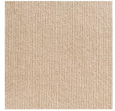 Hiseng Carpet Tiles Self Adhesive 30x30cm - 10/20/30 Pcs Carpet Floor Tiles Non-Slip Hardwearing Carpet Tiles Rugs Easy to Peel and Stick Flooring Covering for Living Room, Bedroom (30pc,Beige)