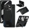 ZQYFCDZ Case for Google Pixel 9 Pro Fold - Hinge and Camera Protection, Integrated Screen Protector, All-in-One Stand, Stylus Slot, Fingerprint-Resistant PC Material – Black
