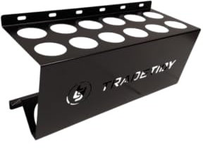 Tradetidy Storage Silicone Sealant/Mastic/Adhesive Holder, Ideal for Vans, Garages, Workshops, Strong Steel Construction, Rounded Edges for Safety, 396mm (W) x 205mm (H) x 155mm (D), Colour - Black