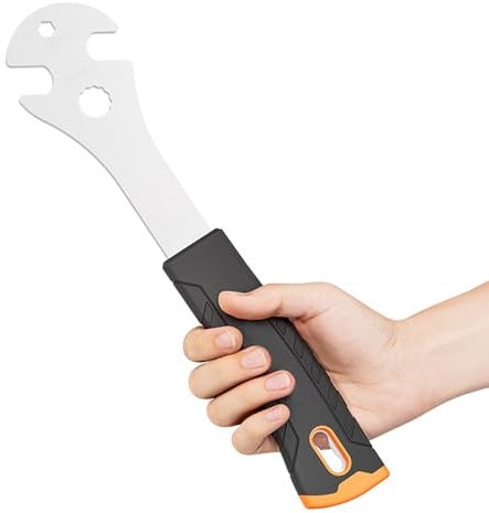Pedal Wrench, Bicycle Bike Pedal Wrench,15mm Bicycle Pedal Wrench with Extra Long Handle, Great Road Mountain Bike Pedal Removal Tool Spanner, Bicycle Repair Tool for Removing Replacing Bicycle Pedal