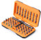 42 IN 1 Magnetischer Schraubendreher Set mit eingebaute hochpräzise Ratschenmechanismus verringert die Ermüdung der Hand, Abnehmbare Bohrerdesign, Ideal für enge Arbeitsbereiche, 40 Bits, Orange