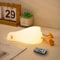 Lying Flat Benson Duck Multi-Color Lamp with Remote Control, Rechargeable Silicone Night Light, Dimmable Cute Light Up Duck, Nursery Nightlight, Bedside Lamp for Breastfeeding, Kawaii Room Decor.