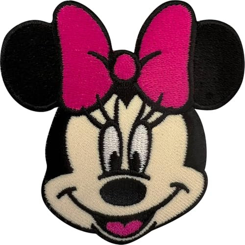 Minnie Patch Embroidered Badge Iron Sew On Clothes Dress Skirt Bag Denim Jeans Jacket Pyjamas Mouse Applique Motif Decal