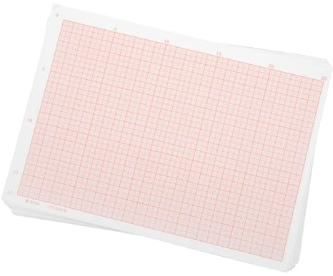 HOODANCOS 100 Blatt Papier für Koordinatenzeichnung mit Rosa Raster Präzise Formen Einfaches Schreiben für Schüler und Architekten Beim Mathematischen Zeichnen