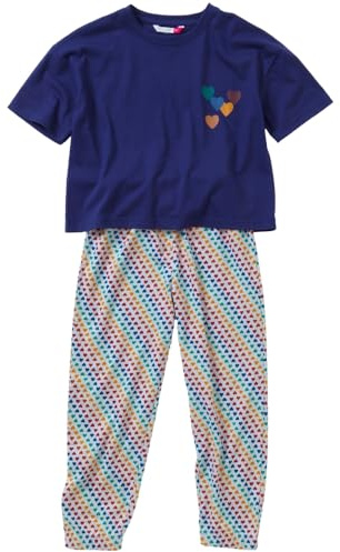 Girls Pyjama Sets PJ's Teens Older Short Long Check Printed Cotton UK Seller - Rainbows - 11/12 Years