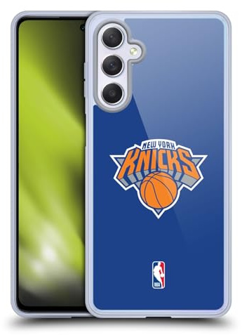 Head Case Designs Offizielle NBA Einfarbig New York Knicks Gel Handyhülle Hülle [Militärischer Schutzgrad] Kompatibel mit Samsung Galaxy M54 5G
