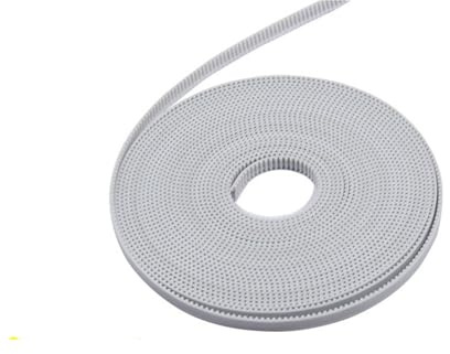 PJLANG Weißer PU 2GT GT2 offener Zahnriemen, 15 mm breit, mit Stahlkern, GT2-Riemen, 2GT-Zahnriemen for 3D-Druckerteile(10Meters)