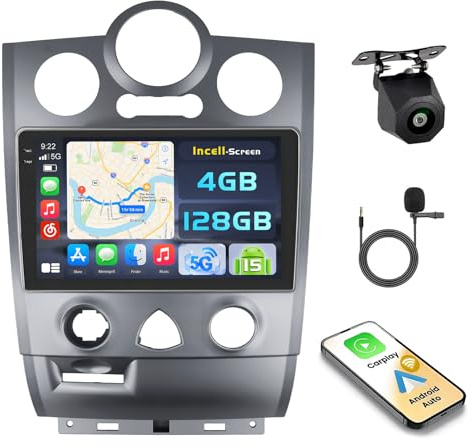 Ohradio 4+128G Android 15 Radio Coche Renault Megane 2 2002-2008 9 CarPlay | Android Auto Inalámbrico. BT. GPS. WiFi. FM/RDS. Cámara+MIC. Incell Touchscreen