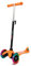 JAMARA 460496 - KickLight Scooter - Lenker höhenverstellbar, bewegliche Lenkstange zur Richtungsänderung, kugelgelagerte leuchtende, 3 Räder für stabiles Fahren und Hinterradbremse, orange