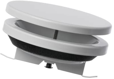 Ø 160mm Diffusore di Alimentazione dell'aria - Valvola a Disco Regolabile - Griglia di Ventilazione Rotonda in Acciaio - Bianco