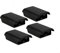 4 Pack Battery Cover for Microsoft Xbox 360 Wireless Controller- Black