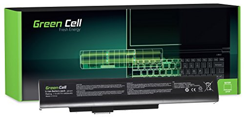 Green Cell A32-A15 A41-A15 A42-A15 A42-H36 FMVNBP217 FMVNBP218 FPCBP343 FPCBP343AP FPCBP344 FPCBP344AP MSN: 40036108 Akku für MSI Laptop (4400mAh 10.8V Schwarz)