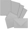 25x Briefpapier-Sets DIN A5 mit C6 Briefumschlägen - Hellgrau -Nassklebung (Grau) - mattes Schreibpapier mit Kuverts - FarbenFroh by GUSTAV NEUSER