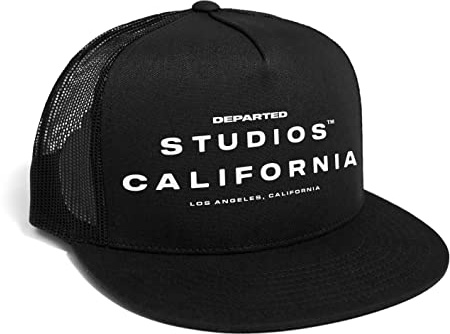 DEPARTED Herren Mesh Trucker Hat mit Print/Motiv - Snapback Cap - No. 323, Black